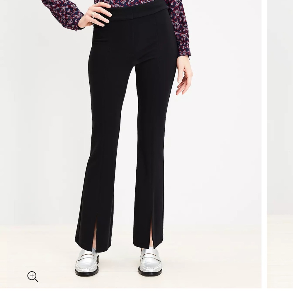Split hem pants